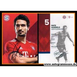 Autogramm Fussball | FC Bayern München | 2018 | Mats HUMMELS