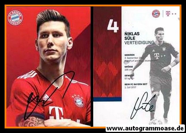 Autogramm Fussball | FC Bayern München | 2018 | Niklas SÜLE