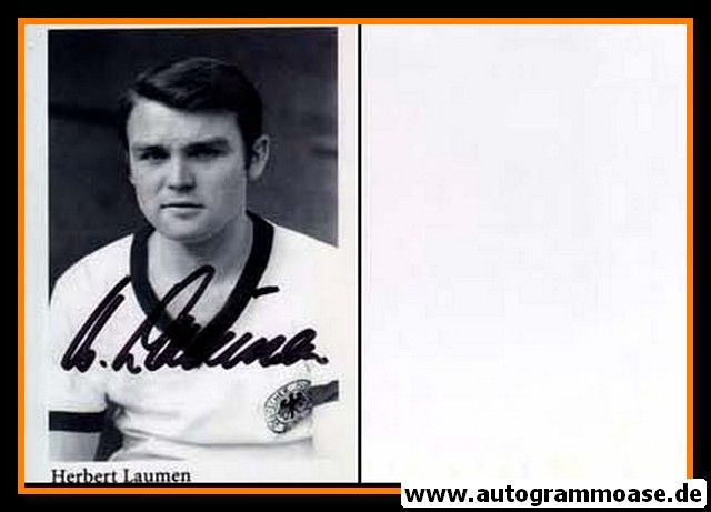 Autogramm Fussball | DFB | 1970er Foto | Herbert LAUMEN (Portrait SW)