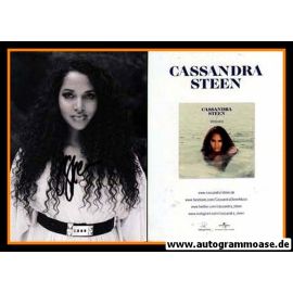 Autogramm Pop | Cassandra STEEN | 2014 "Spiegelbild" (Portrait SW) Universal