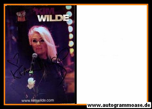 Autogramm Pop (UK) | Kim WILDE | 2010er (Portrait Color)