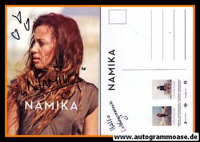Autogramm Pop | NAMIKA | 2015 "Nador" (Portrait Color) Sony