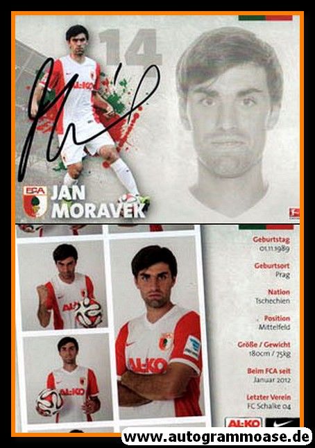 Autogramm Fussball | FC Augsburg | 2014 | Jan MORAVEK
