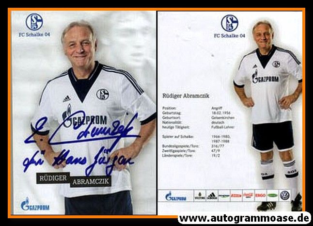 Autogramm Fussball | FC Schalke 04 | 2010er TM | Rüdiger ABRAMCZIK