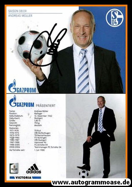 Autogramm Fussball | FC Schalke 04 | 2008 | Andreas MÜLLER