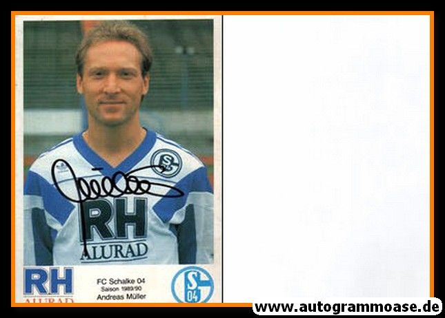 Autogramm Fussball | FC Schalke 04 | 1989 | Andreas MÜLLER