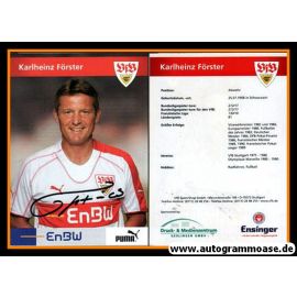 Autogramm Fussball | VfB Stuttgart | 2005 TM | Karlheinz FÖRSTER