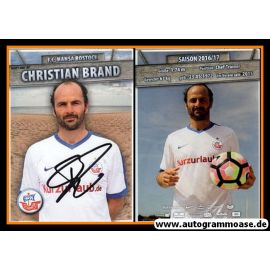 Autogramm Fussball | Hansa Rostock | 2016 | Christian BRAND