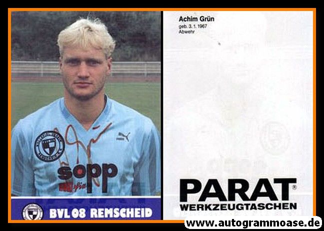 Autogramm Fussball | FC Remscheid | 1987 | Achim GRÜN