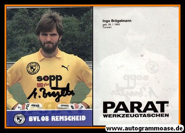 Autogramm Fussball | FC Remscheid | 1987 | Ingo BRÖGELMANN