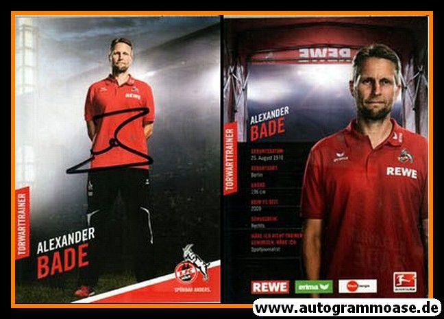 Autogramm Fussball | 1. FC Köln | 2016 | Alexander BADE