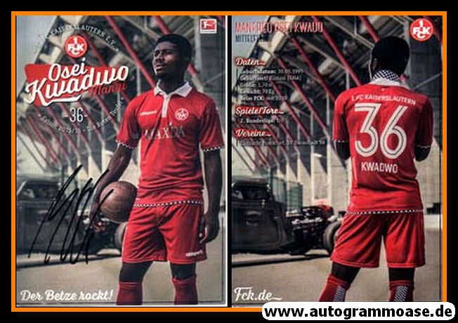 Autogramm Fussball | 1. FC Kaiserslautern | 2015 | Manfred OSEI KWADO