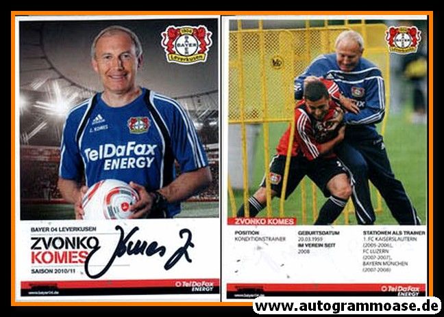 Autogramm Fussball | Bayer Leverkusen | 2010 | Zvonko KOMES