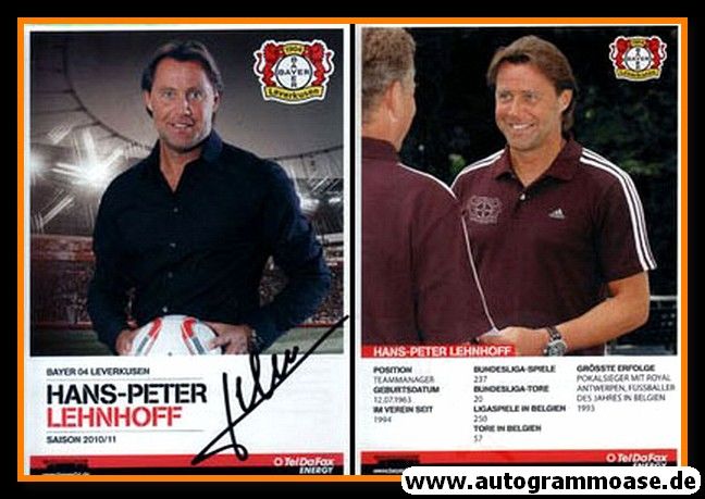 Autogramm Fussball | Bayer Leverkusen | 2010 | Hans-Peter LEHNHOFF