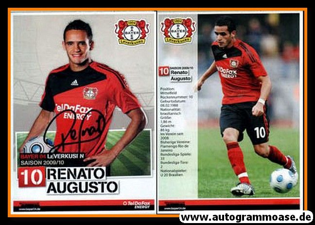 Autogramm Fussball | Bayer Leverkusen | 2009 | Renato AUGUSTO