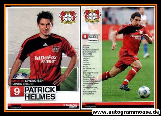 Autogramm Fussball | Bayer Leverkusen | 2009 | Patrick HELMES