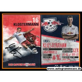 Autogramm Fussball | RB Leipzig | 2015 | Lukas KLOSTERMANN