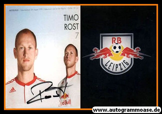 Autogramm Fussball | RB Leipzig | 2010er | Timo ROST