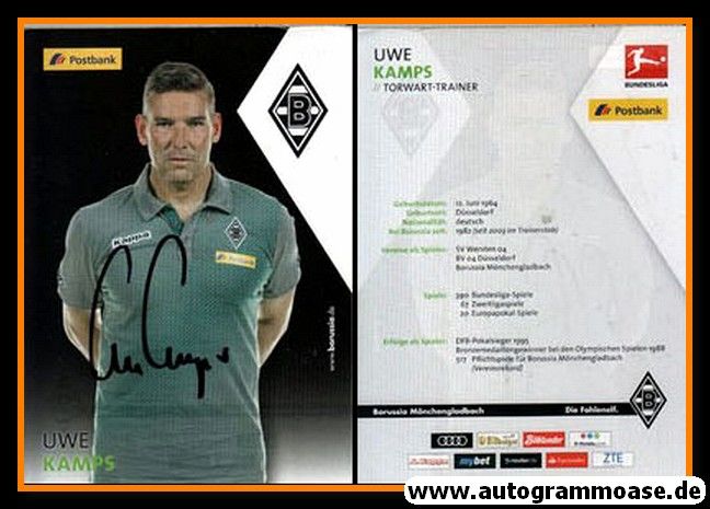 Autogramm Fussball | Borussia Mönchengladbach | 2017 | Uwe KAMPS