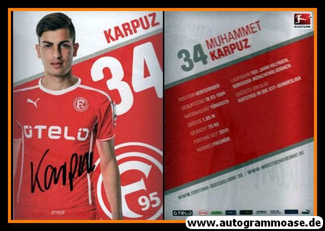 Autogramm Fussball | Fortuna Düsseldorf | 2013 | Muhammet KARPUZ