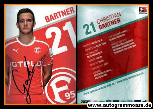 Autogramm Fussball | Fortuna Düsseldorf | 2013 | Christian GARTNER