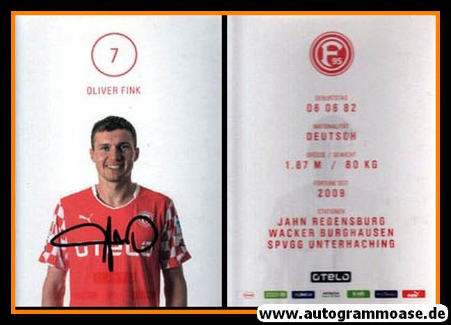 Autogramm Fussball | Fortuna Düsseldorf | 2014 | Oliver FINK