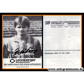 Autogramm Fussball | VfL Osnabrück | 1986 | Ralf HESKAMP