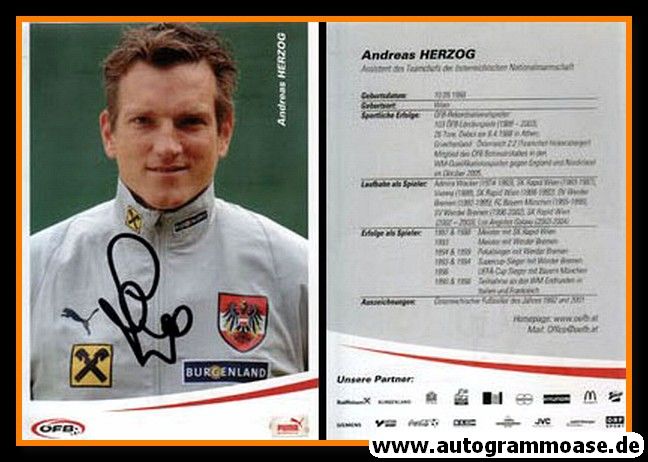 Autogramm Fussball | Österreich | 2006 | Andreas HERZOG