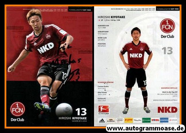 Autogramm Fussball | 1. FC Nürnberg | 2013 | Hiroshi KIYOTAKE