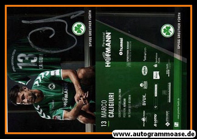 Autogramm Fussball | SpVgg Greuther Fürth | 2017 | Marco CALIGIURI