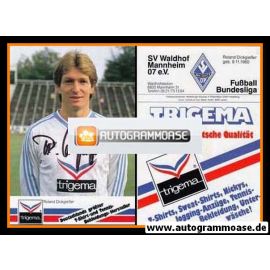Autogramm Fussball | SV Waldhof Mannheim | 1986 | Roland DICKGIESSER