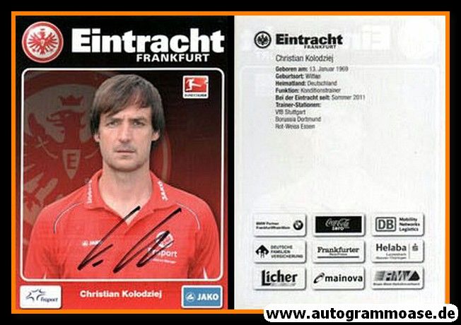 Autogramm Fussball | Eintracht Frankfurt | 2011 | Christian KOLODZIEJ