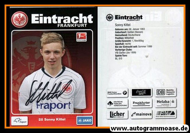 Autogramm Fussball | Eintracht Frankfurt | 2011 | Sonny KITTEL