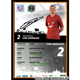 Autogramm Fussball | Hannover 96 | 2011 | Leon ANDREASEN