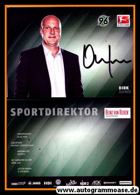 Autogramm Fussball | Hannover 96 | 2014 | Dirk DUFNER