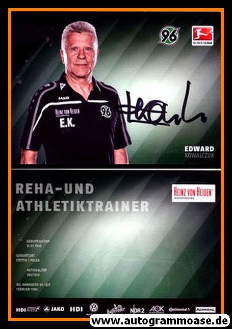 Autogramm Fussball | Hannover 96 | 2014 | Edward KOWALCZUK