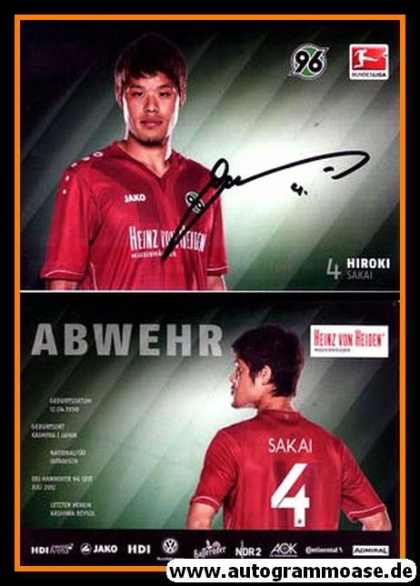 Autogramm Fussball | Hannover 96 | 2014 | Hiroki SAKAI