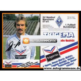 Autogramm Fussball | SV Waldhof Mannheim | 1986 | Werner HECK