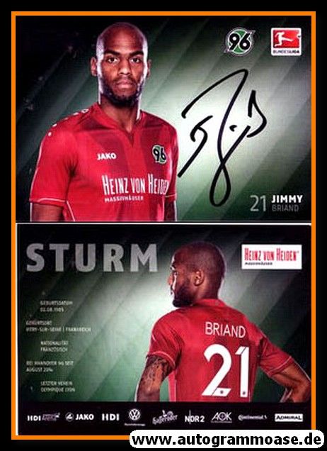 Autogramm Fussball | Hannover 96 | 2014 | Jimmy BRIAND