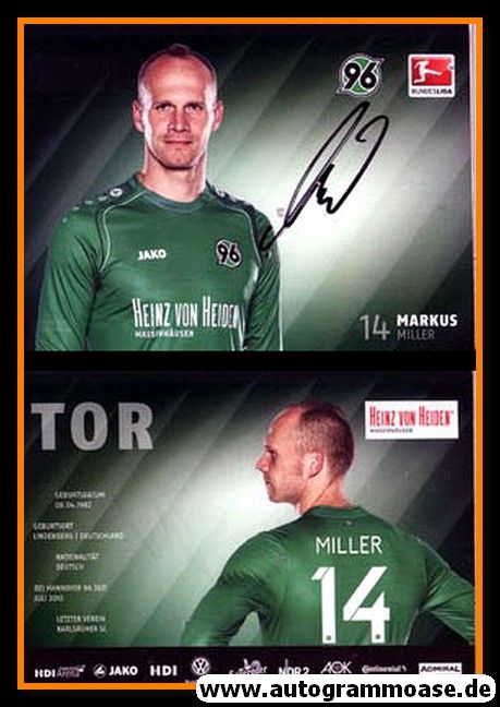 Autogramm Fussball | Hannover 96 | 2014 | Markus MILLER