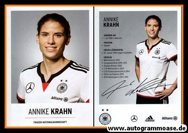 Autogramm Fussball (D) | DFB | 2015 Adidas | Annike KRAHN _