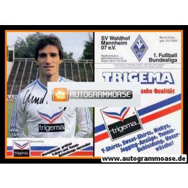 Autogramm Fussball | SV Waldhof Mannheim | 1986 | Bernd KLOTZ