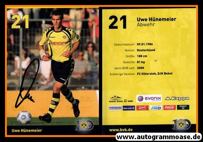 Autogramm Fussball | Borussia Dortmund | 2009 | Uwe HÜNEMEIER