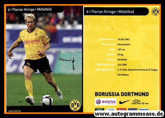 Autogramm Fussball | Borussia Dortmund | 2008 | Florian KRINGE