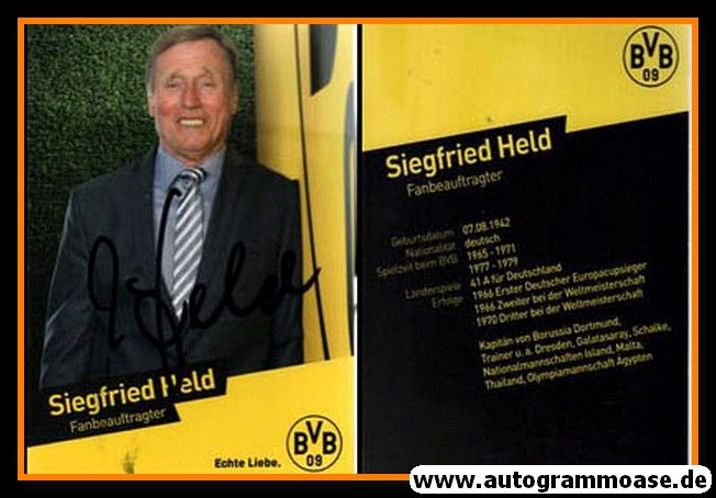 Autogramm Fussball | Borussia Dortmund | 2014 | Siegfried HELD