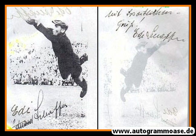 Autogramm Fussball | DFB | 1950er | Eduard SCHAFFER (Spielszene SW)