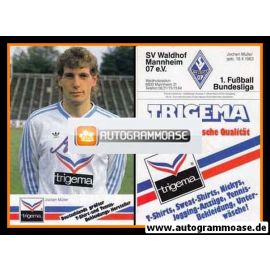 Autogramm Fussball | SV Waldhof Mannheim | 1986 | Jochen MÜLLER