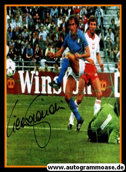 Autogramm Fussball | Italien | 1982 WM Foto | Francesco GRAZIANI (Spielszene Color Polen)