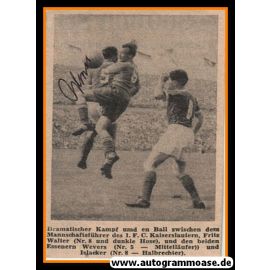 Autogramm Fussball | Rot-Weiss Essen | 1950er | Heinz WEWERS (Spielszene FCK)