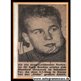 Autogramm Fussball | FC Schalke 04 | 1960er | Manfred ORZESSEK (Portrait SW)